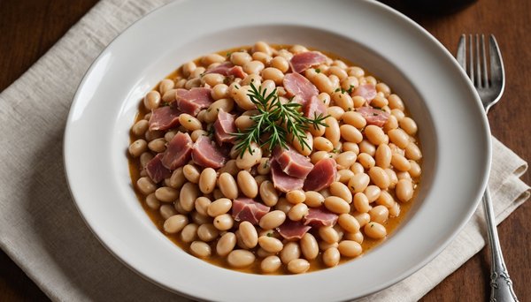 Haricots blancs au jambon de bayonne : plat réconfortant